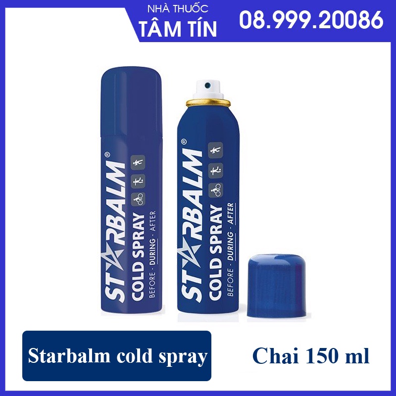 Chai xịt lạnh Starbalm - Hà Lan giảm đau tức thời (150ml)