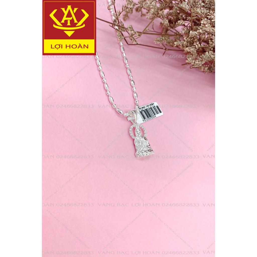 Dây chuyền bạc thật mặt hình Phật - trang sức Lợi Hoàn