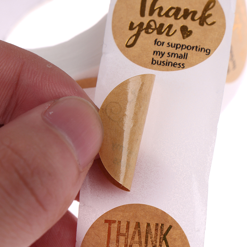 Set 500 Miếng Dán Chữ Thank You Trang Trí