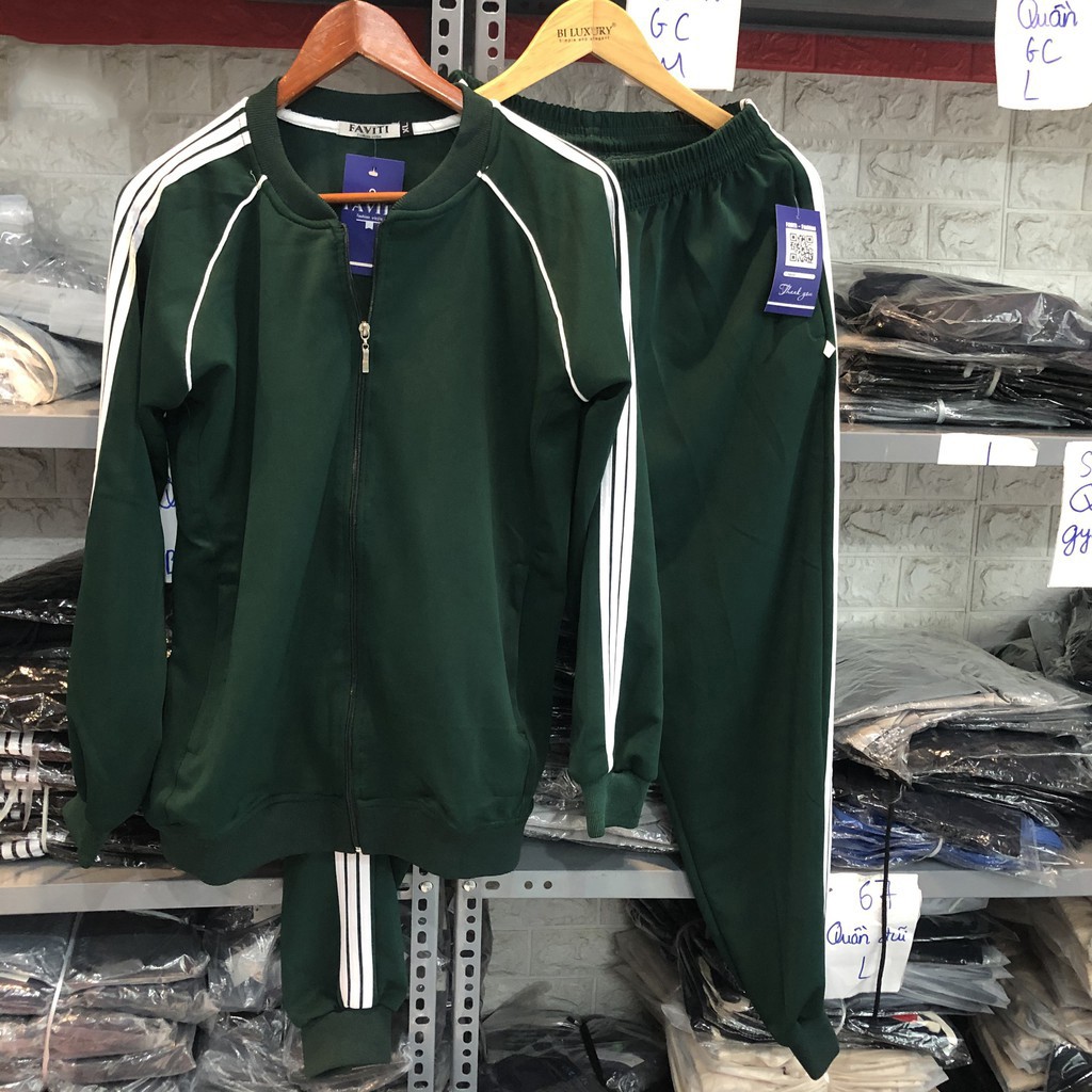 Đồ Bộ Quần Áo Thể Thao Nam Chất Thun Nỉ Kẻ Sọc Có Khóa Kéo SUTOMAN  BN103 | BigBuy360 - bigbuy360.vn