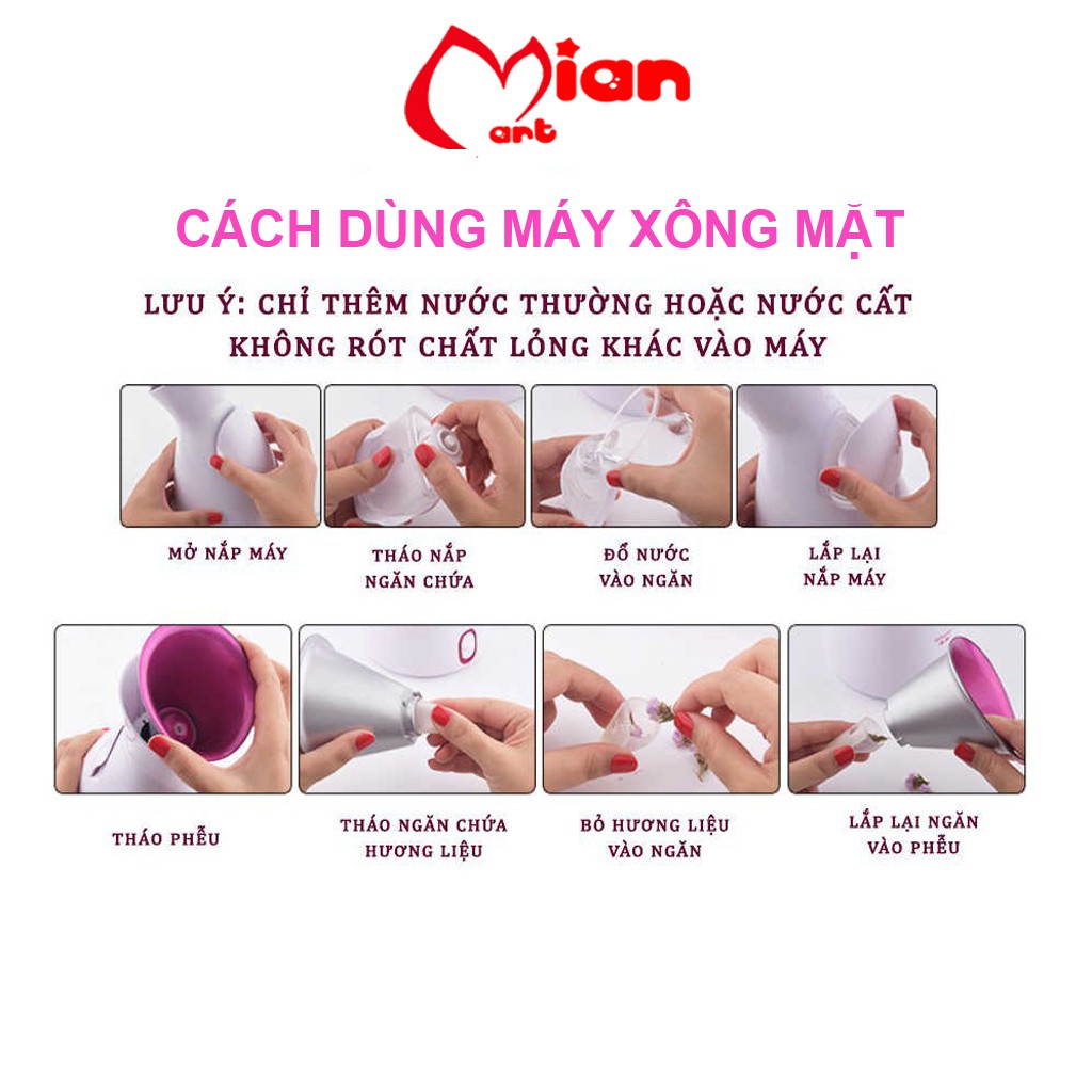 Máy xông mặt chăm sóc da mặt cao cấp sokany chính hãng ZJ 608  - MIAN MART