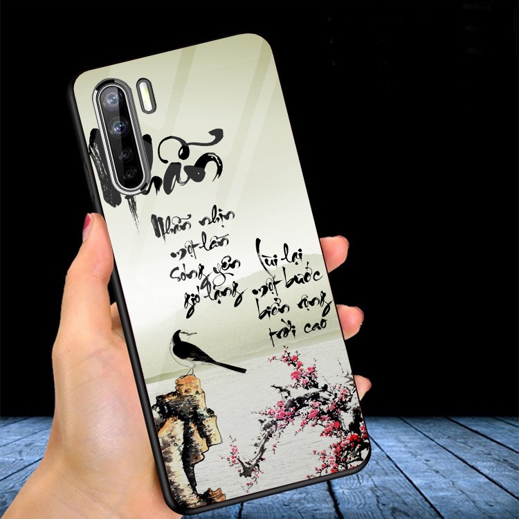 Ốp Lưng Kính 3D OPPO A91, Reno 3 Ốp lưng thế hệ mới cao cấp