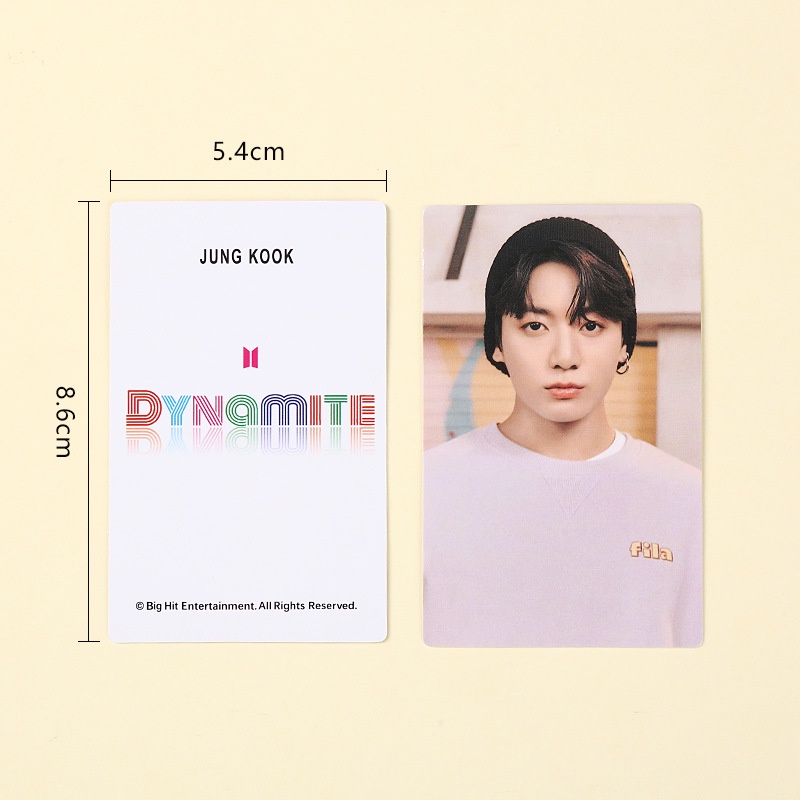 Thẻ in hình thành viên nhóm nhạc BTS Hàn Quốc
