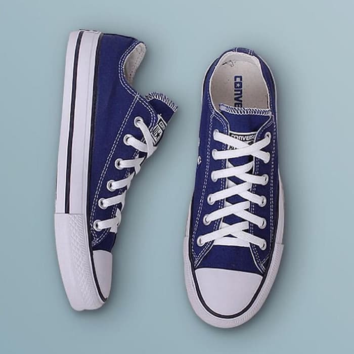 Giày Allstar Chuck Taylor 2 / All Star Ct 2 Premium / Allstar Jackpurcel Màu Xanh Navy