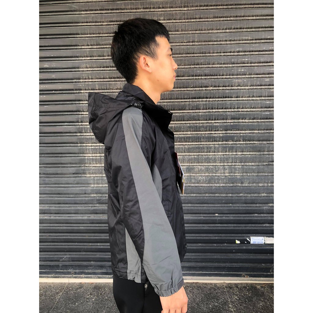 Áo khoác dù The Nothface 2 lớp cao cấp màu đen phối xám