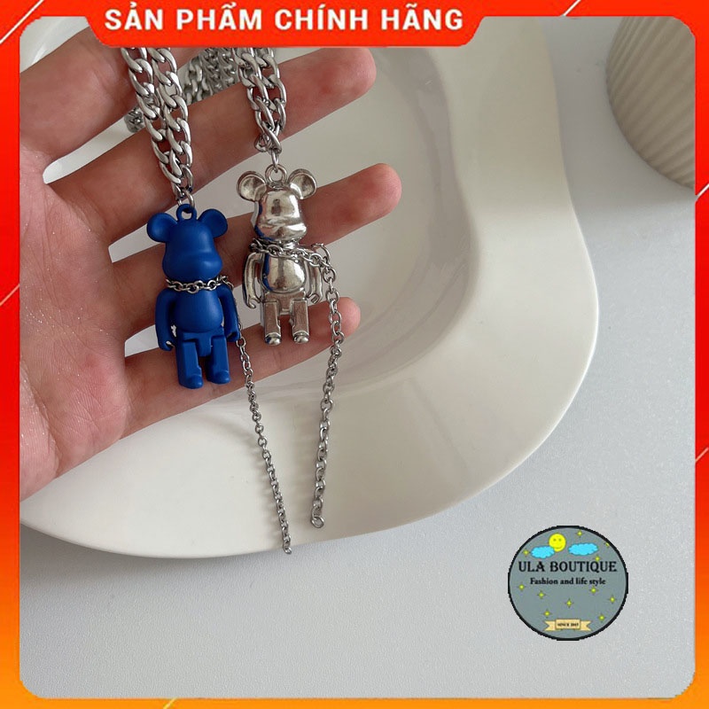 Dây chuyền mặt Gấu dây xích to ULA shop Cá tính Unisex Hàn Quốc hot 2023 VC2