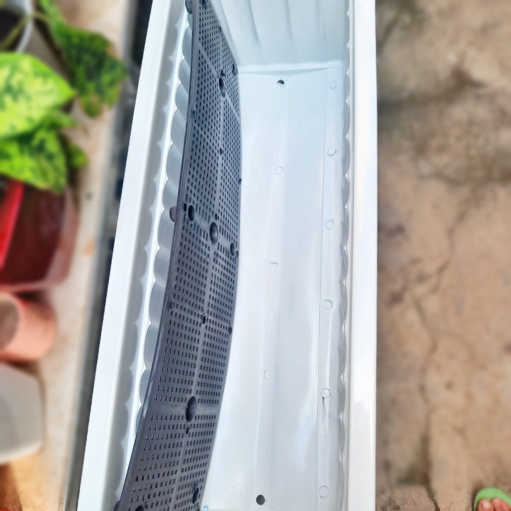 Khay chữ nhật/Chậu chữ nhật thông dụng trồng hoa, rau kích thước 63*23*18cm