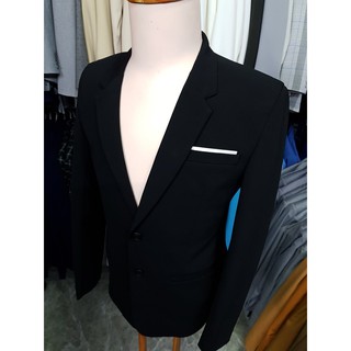 Áo vest nam form suông kiểu 2 nút màu đen mềm mịn