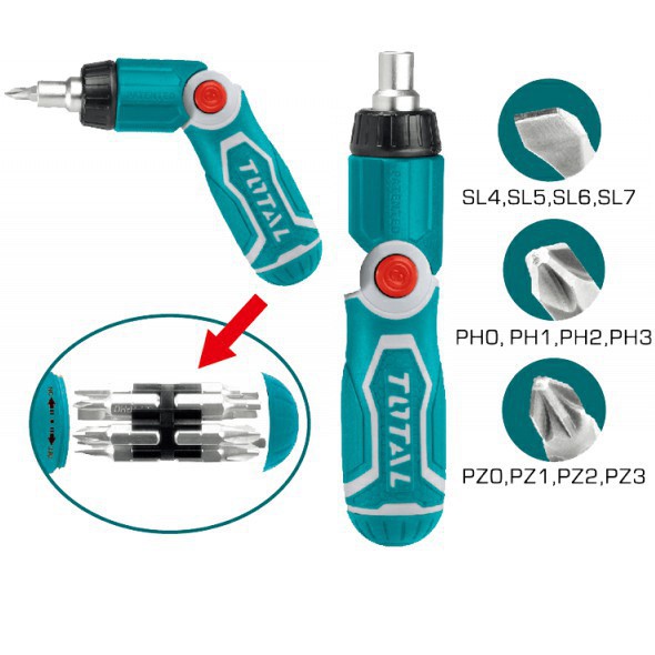 Bộ công cụ tô vít gấp đa năng Total TACSD30136