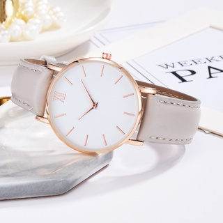 Đồng Hồ Nữ Mặt Tròn Dây Da Thời Trang