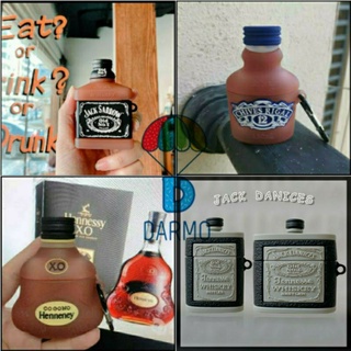 (Order 10 ngày) Case bảo vệ Airpods Pro/1/2/ Freebuds 3/ Pro chai r ượu Hennessy/ whiskey jack sparrow/ chivas
