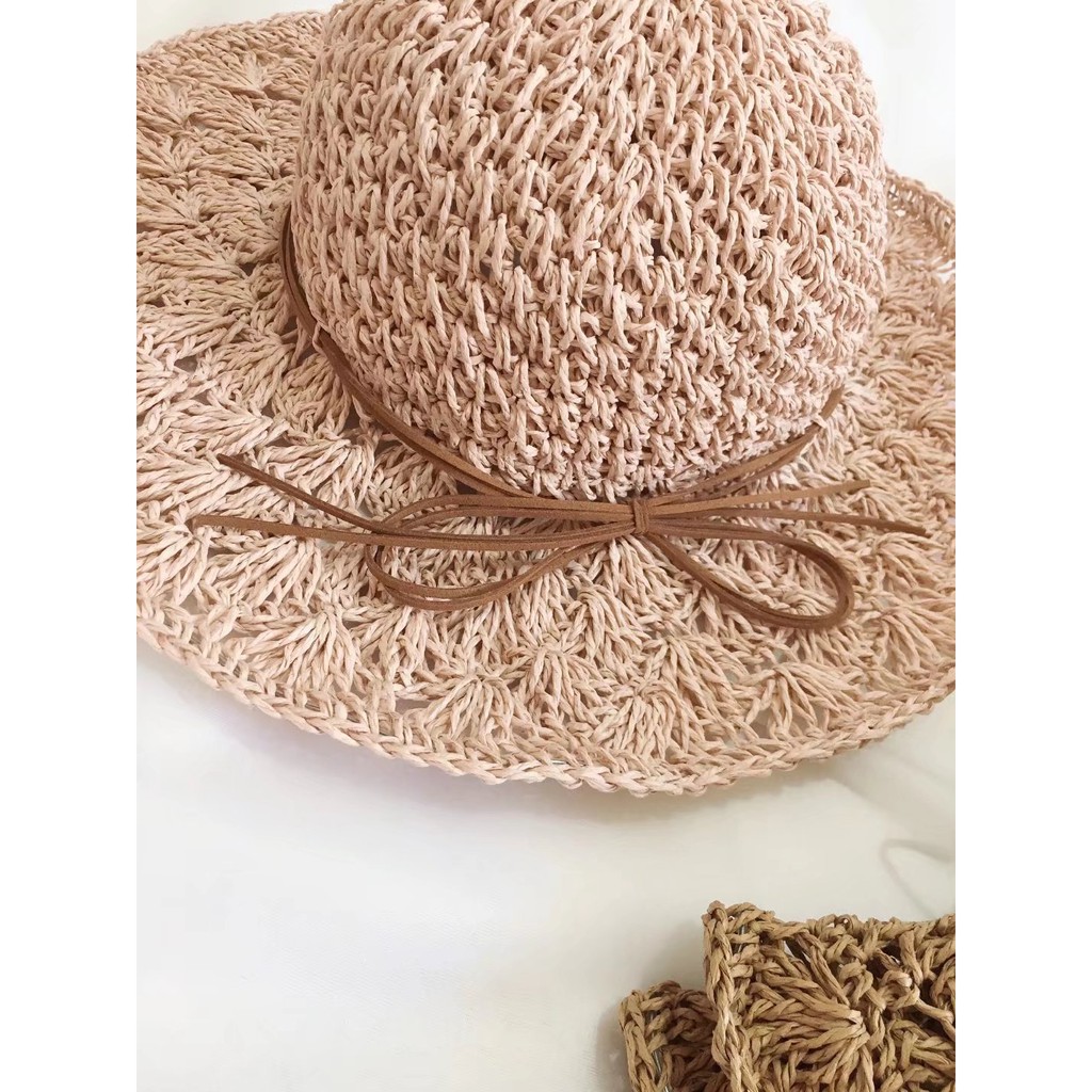 Mũ cói tiểu thư đi biển