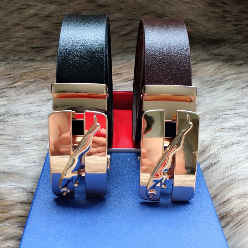 Thắt Lưng Da Bò Nam Mặt Khóa Báo Cao Cấp Không Rỉ