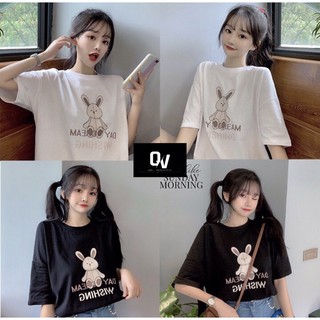 Áo thun thỏ bông chất coton - Hàng xịn - SHOP Q&V
