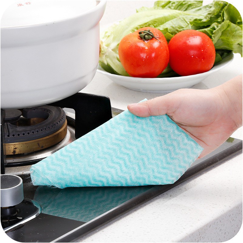 Cuộn khăn lau đa năng homeeasy- 50 miếng màu ngẫu nhiên 1434
