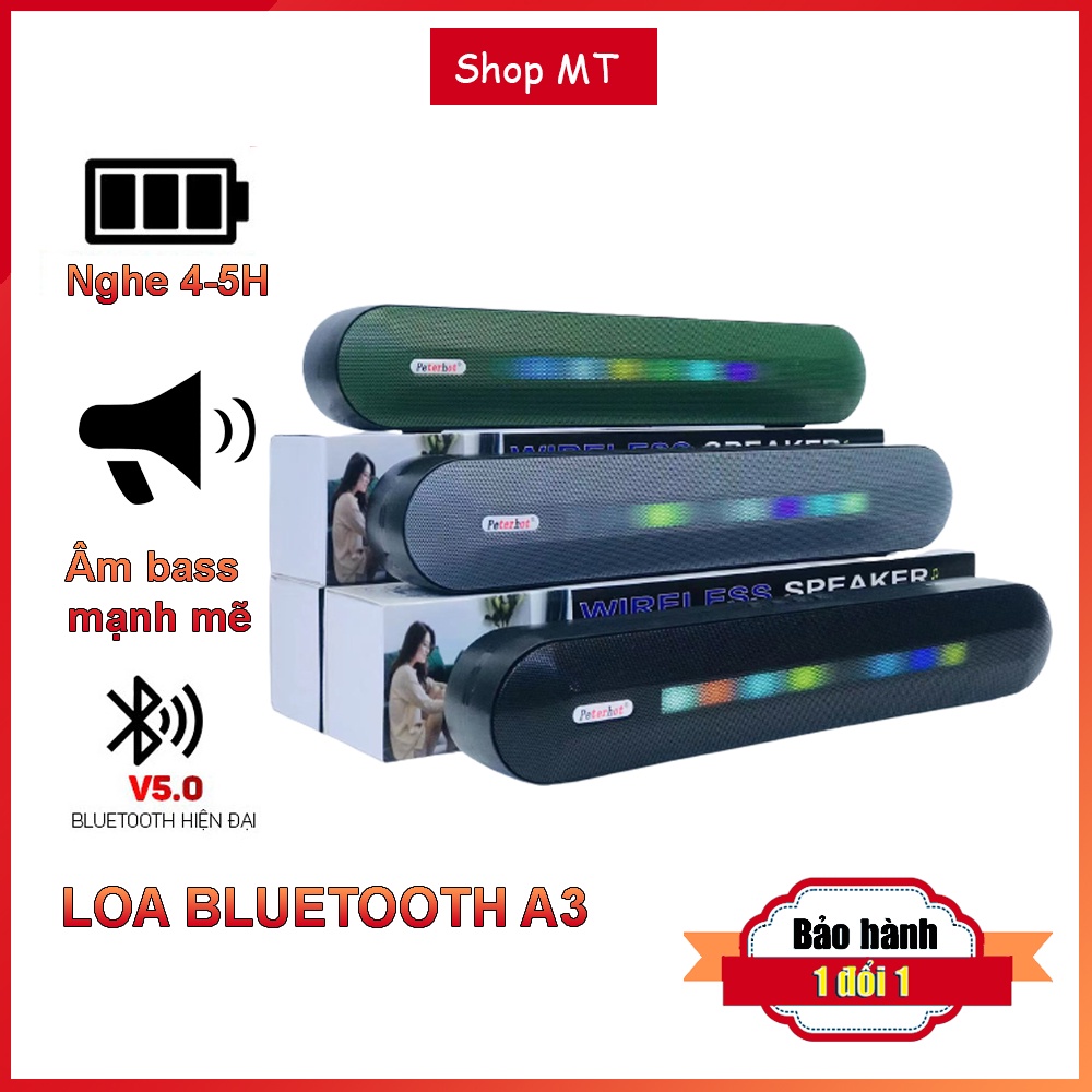 Loa bluetooth A2 2 loa Bass mạnh mini giá rẻ âm thanh đỉnh có kết nối máy tính Bảo hành 1 đổi 1 3 tháng