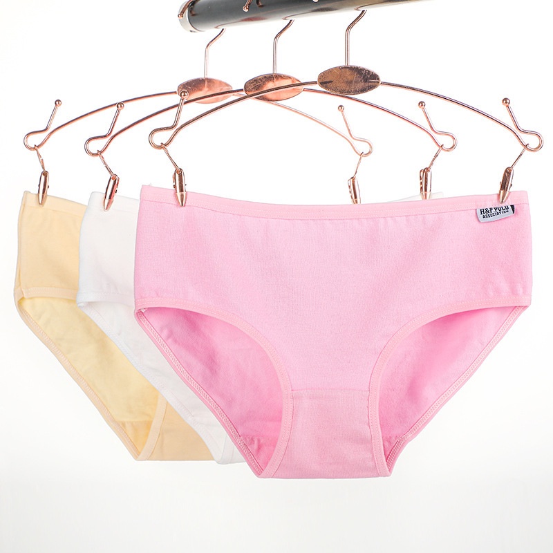 Quần Lót Cotton Thoáng Khí Màu Sắc Ngọt Ngào Cho Nữ
