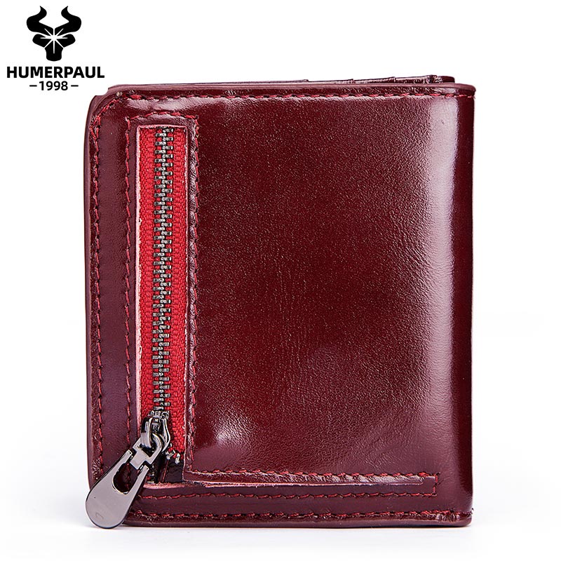 Ví Da Bò Thật 100% Mini Đựng Tiền Xu / Thẻ Tiện Dụng Cho Nam