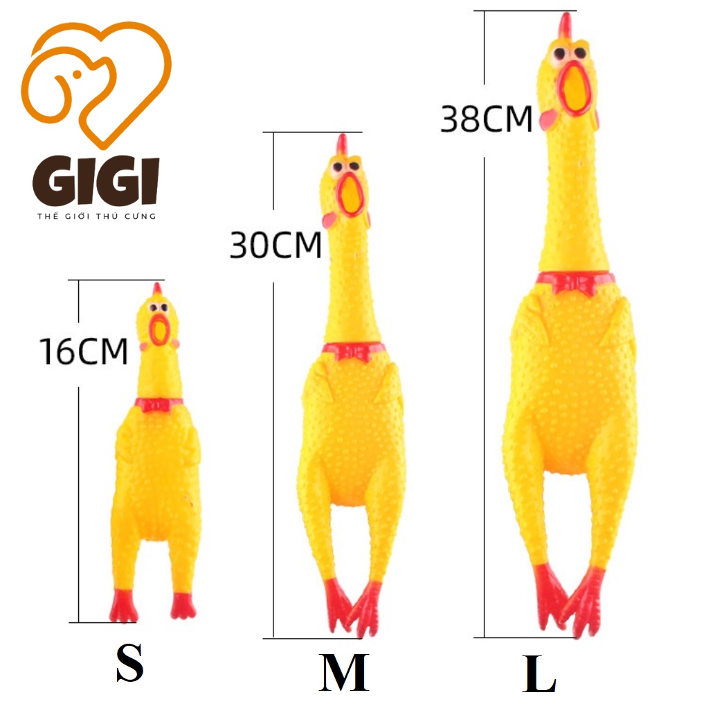 Gà la hét đồ chơi thú cưng phát ra âm thanh cho chó mèo dễ thương cute - GiGi Pet Shop