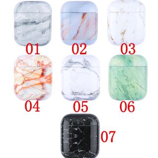 Marble Pattern TPU Headset Protective Case For Apple Airpods 1 2 Wireless Bluetooth Headphone Cover
