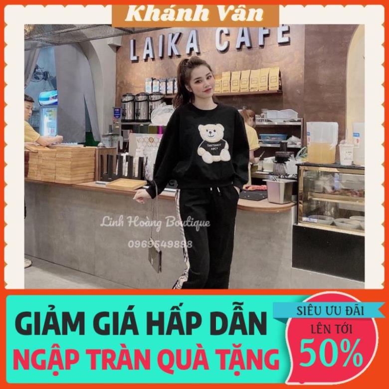 Bộ thể thao nữ, đo bộ thu đông mặc nhà hàng loại 1