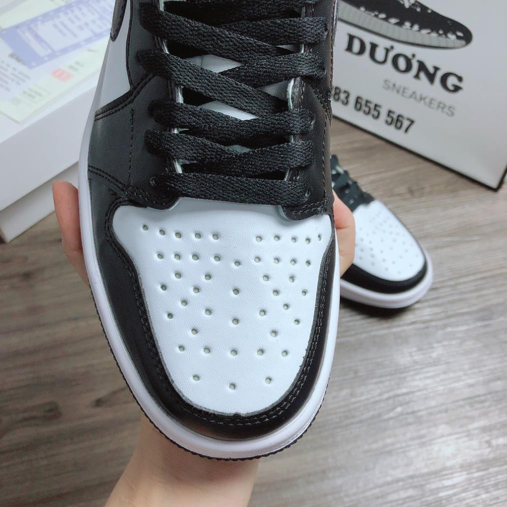 jd đen trắng cao cổ bản trung giày nam giày nữ giày sneakers giày sneaker | BigBuy360 - bigbuy360.vn