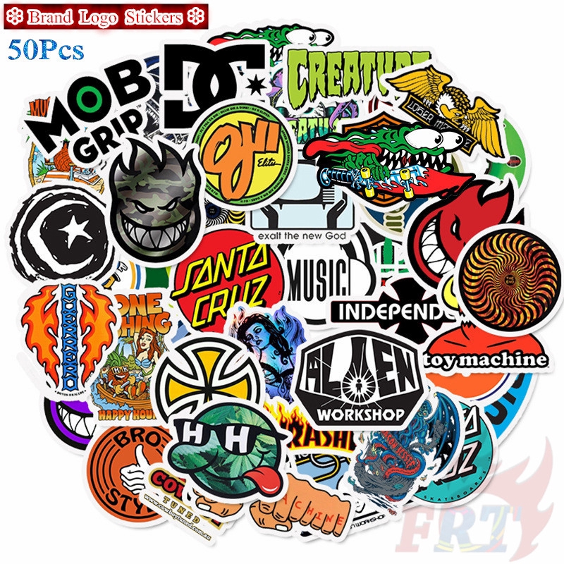 ❉ Classical Mixed Fashion Brand Logo Series 01 Graffiti Stickers ❉ 50Pcs/Set DIY Fashion Waterproof Luggage Laptop Skateboard Doodle Decals Stickers
