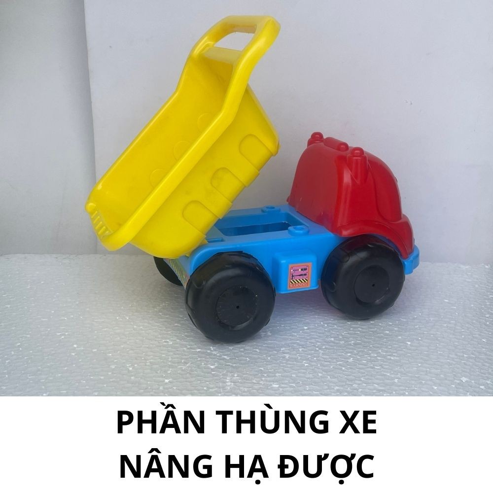 Đồ chơi cho bé Bộ xe có khuôn xúc hạt muồng cát thường hoặc cát động lực vi sinh mã 50109