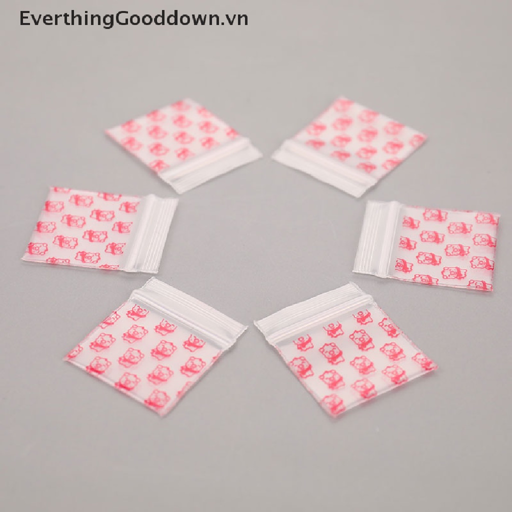 Set 100 Túi Zip Nhựa Mini Tiện Dụng