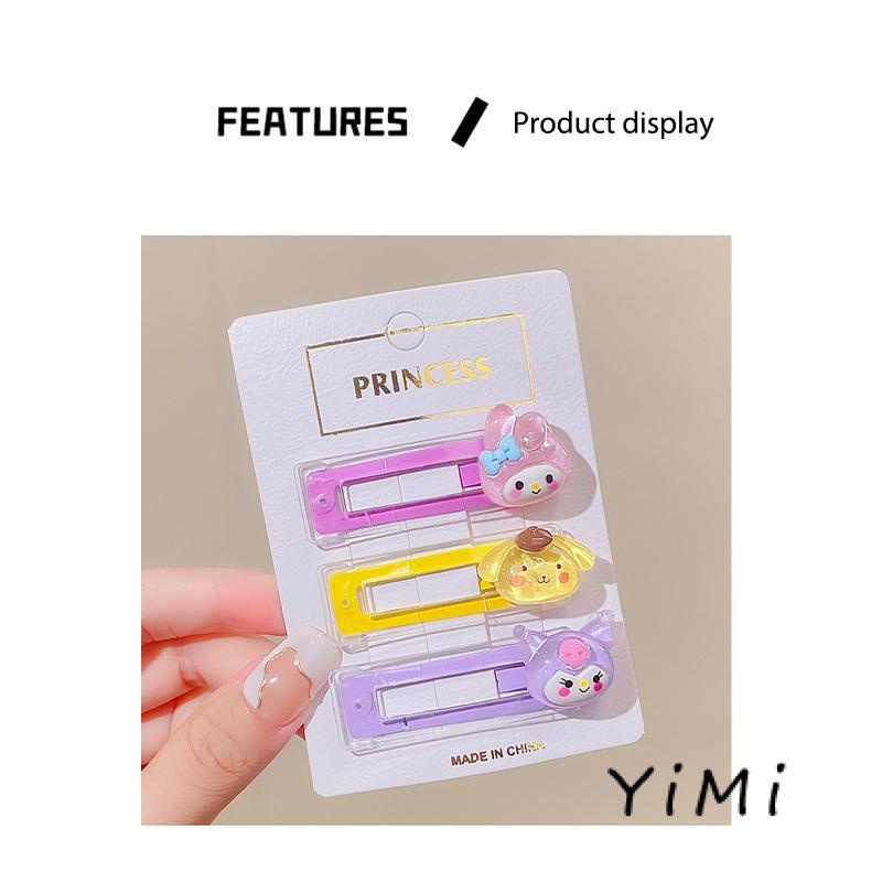 Kẹp Tóc Mái Bên Họa Tiết Hoạt Hình Sanrio Ngọt Ngào Dễ Thương Phong Cách Hàn Quốc Cho Bé Gái