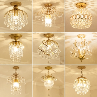 Đèn trần pha lê hiện đại đèn led trang trí giản đèn ốp trần phòng khách phòng ngủ hành lang cầu thang