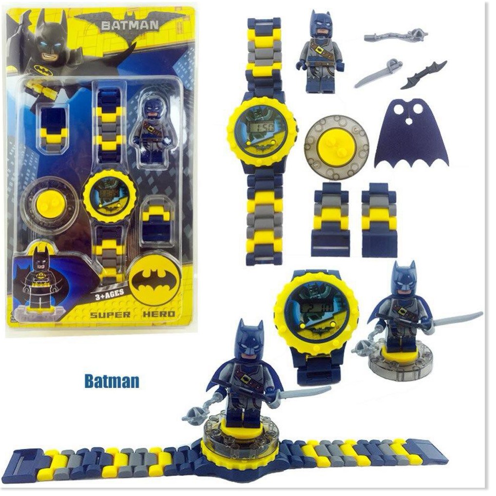 Đồng hồ điện tử biến hình siêu nhân cho bé xoay 360 độ