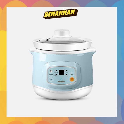 Nồi nấu chậm Bonbebe 1L nấu cháo cho bé ăn dặm BB-38 | Bé Măm Măm