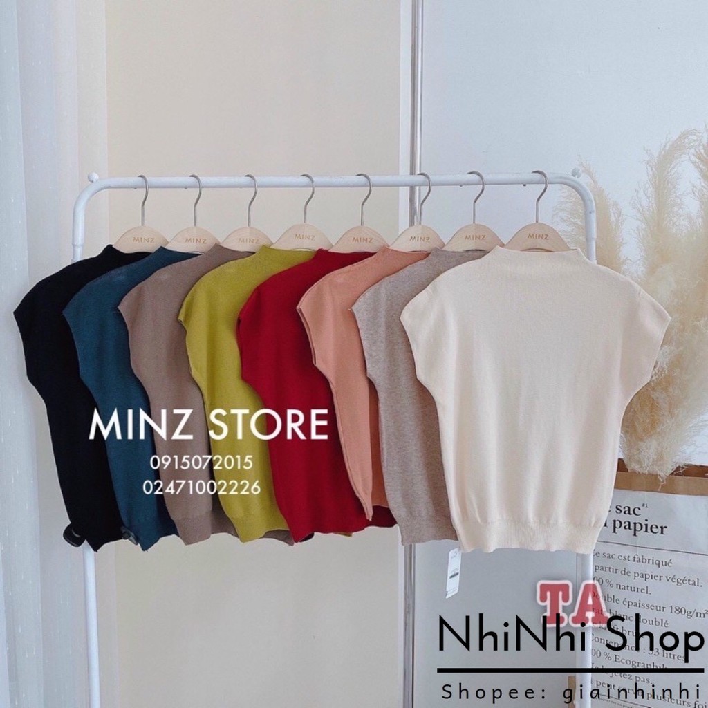 Áo len thỏ vai hến mịn đẹp, Áo len cổ cao 3p ngắn tay bo chun eo AL1923 - NhiNhiShop | WebRaoVat - webraovat.net.vn