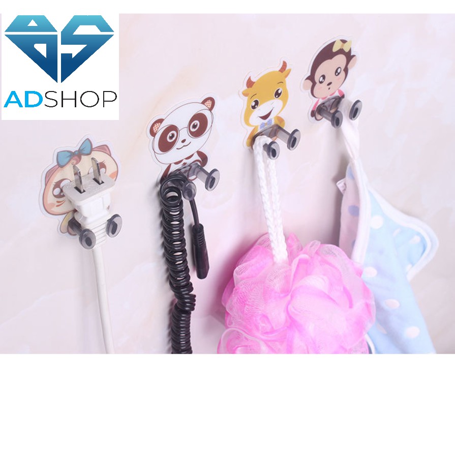 Combo 4 Móc Dán Tường Hình Thú Tiện Lợi