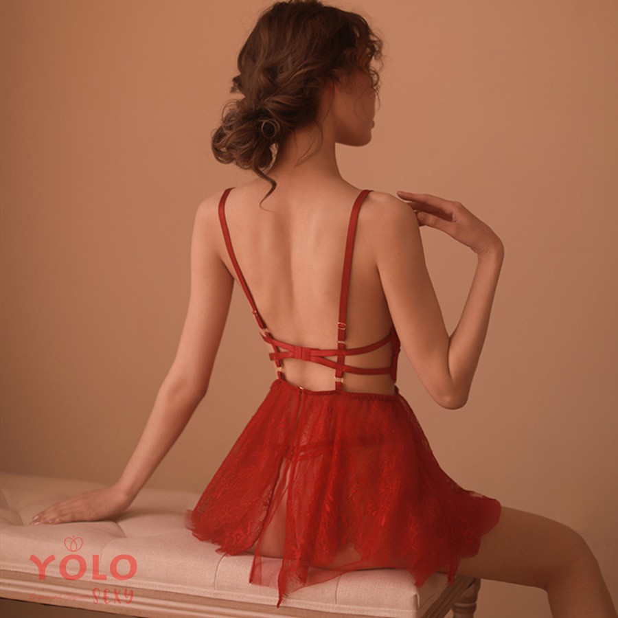 Váy Ngủ Ren Sexy Hở Bụng Gợi Cảm CP03 | BigBuy360 - bigbuy360.vn