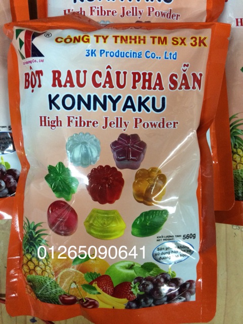 Bột rau câu pha sẵn Konnyaku 560gr