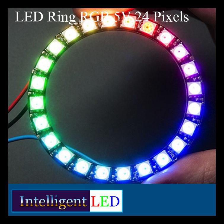 Đèn Led Rgb 5v 24 Pixels Hỗ Trợ Arduino