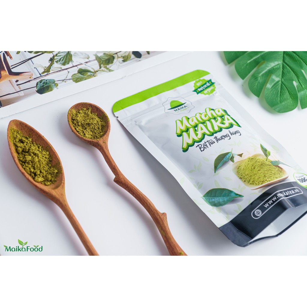 [100gr] Bột Matcha Maika Nguyên Chất -  Dùng Pha Chế, Làm Bánh, Làm Đẹp. Hỗ trợ Giảm Cân. Ngăn ngừa Ung Thư, Tiểu Đường | BigBuy360 - bigbuy360.vn