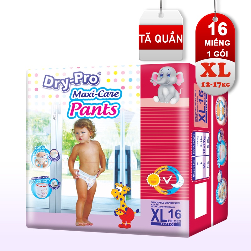 TÃ QUẦN GÓI NHỎ DRY-PRO siêu thấm hút nhập khẩu MALAYSIA