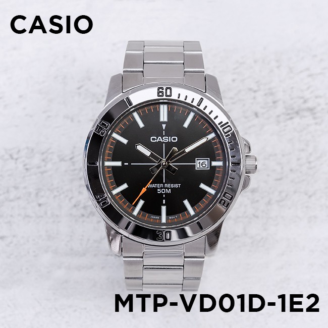 Đồng hồ nam dây kim loại Casio Standard chính hãng Anh Khuê MTP-VD01D-1E2VUDF