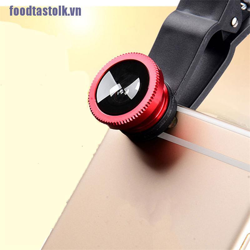 【stolk】Fish Eye Lenses Mobile Phone Camera Lens Kit Zoom Fisheye Wide Angle With Clip