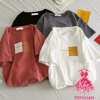 Áo Thun Nữ Form Rộng tay lỡ phong cách Hàn Quốc Unisex - Áo Thun Phông Rộng Vải Cotton cá tính