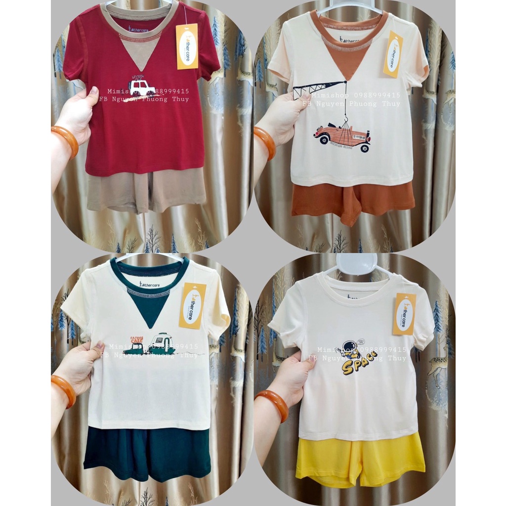 Cộc Tay Sợi Tre Father Care Cho Bé 9m-36m