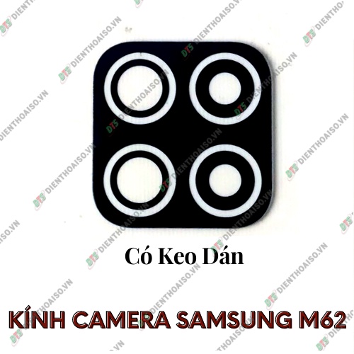 Mặt kính camera samsung m62 có sẵn keo