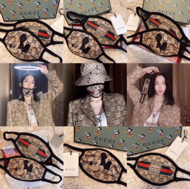 Hot trend - khẩu trang mickey gucci, khẩu trang guci xịn xò cao cấp | BigBuy360 - bigbuy360.vn