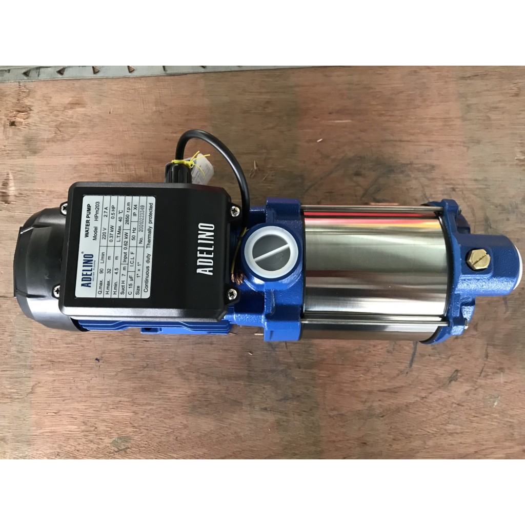 Bơm ly tâm trục ngang 1 pha 0.5 ngựa  - Bơm ly tâm nhập khẩu chính hãng Đức
