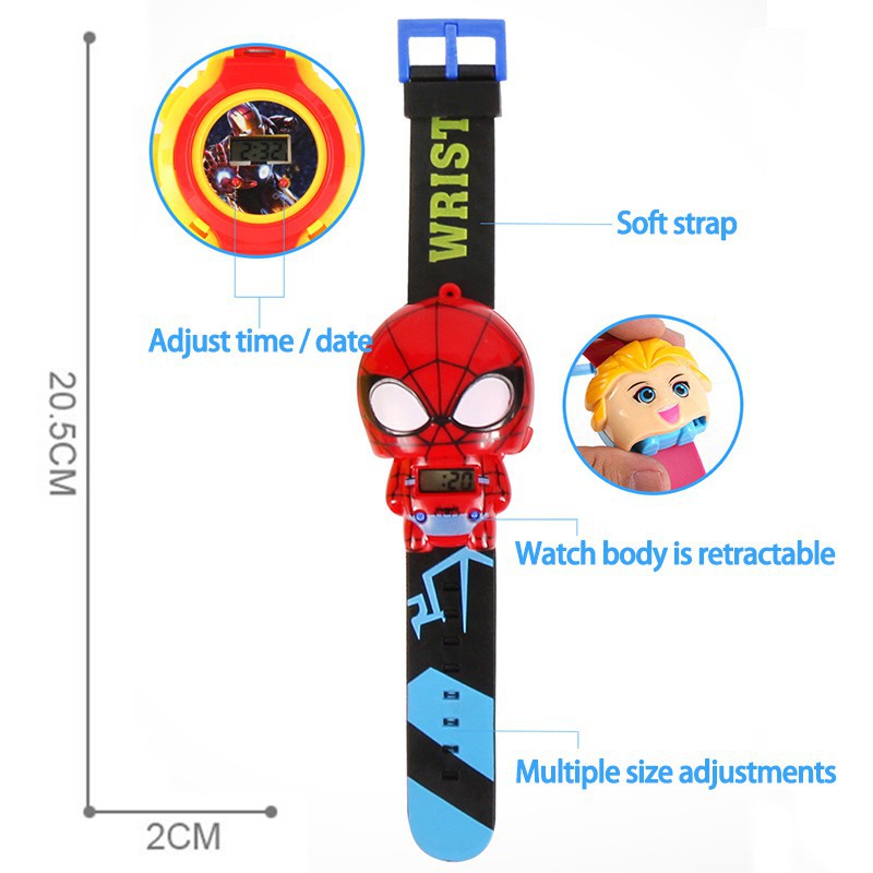 Đồng Hồ Điện Tử Hình Hoạt Hình 3D Dành Cho Bé | BigBuy360 - bigbuy360.vn