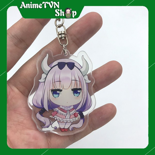 Móc khoá Mica anime Kobayashi-san Chi no Maid Dragon - Nhựa Cứng Acrylic In 2 mặt sắc nét ( ảnh thật )