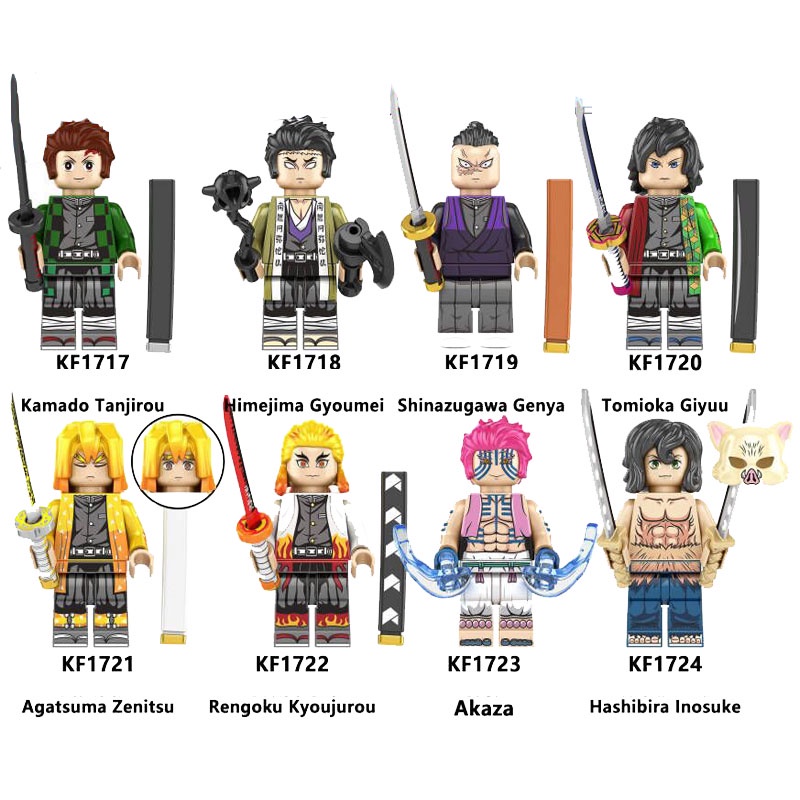 Đồ Chơi Lắp Ráp Trẻ Em Đồ Chơi Mô Hình Nano Demon Slayer Blade Inosuke Ninjago